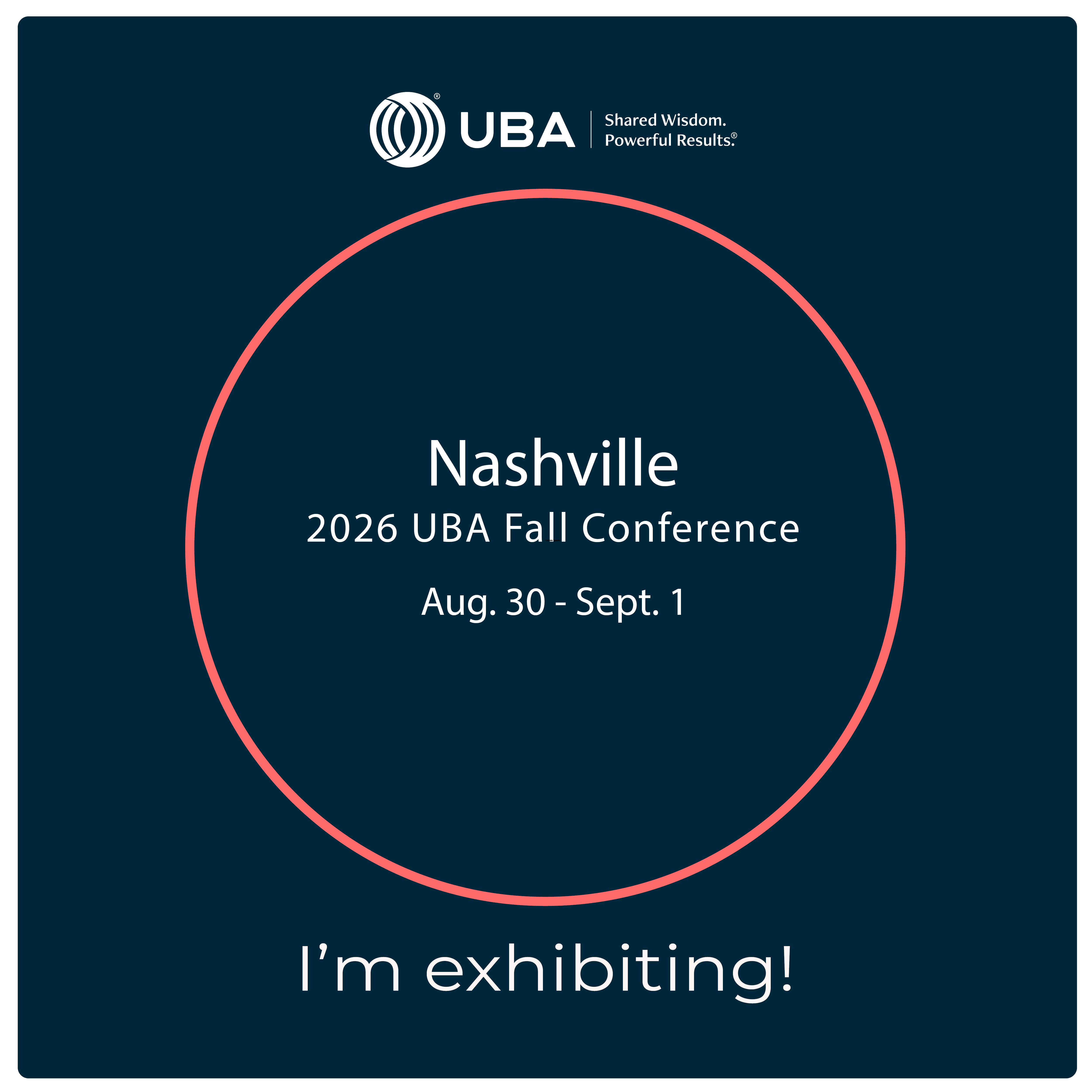 2026 UBA Fall Conference Im Exhibiting